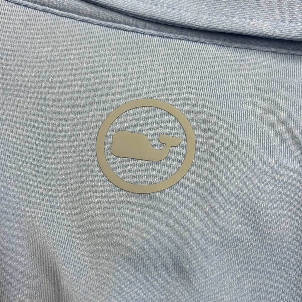 Vineyard Vines Jim Nantz Men's Light Blue Long Sleeve performance brrr top, xxl - Picture 3 of 4